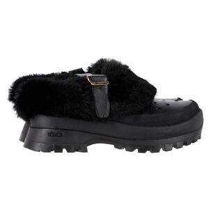 Stella McCartney Trace Clogs in Black Faux Fur